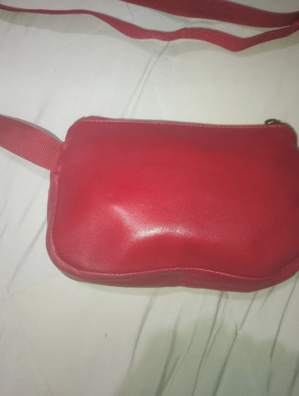 Wilsons Leather Red Leather Crossbody Belt Pouch